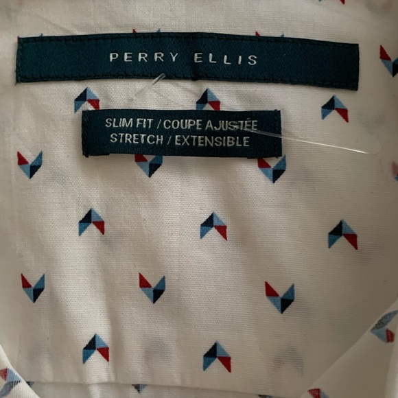 Perry Ellis Bright White Long Sleeves T-Shirt NWT - Picture 6 of 13
